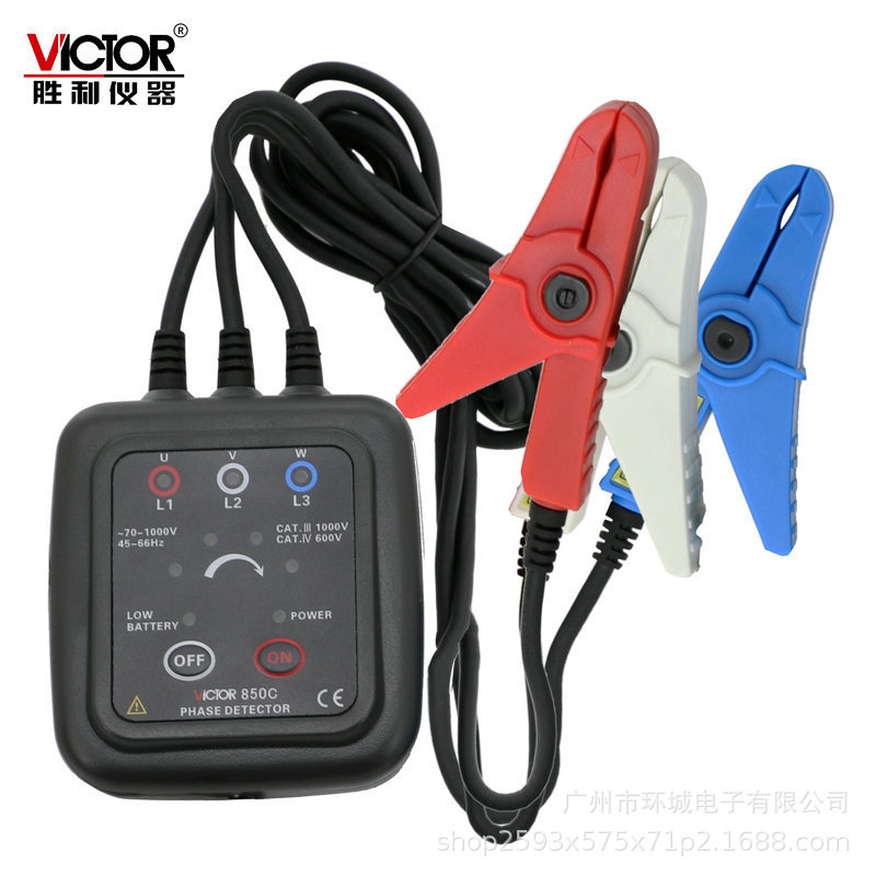 相序表檢測儀三相交流電相序計(jì)相序測試儀相位三相電表
